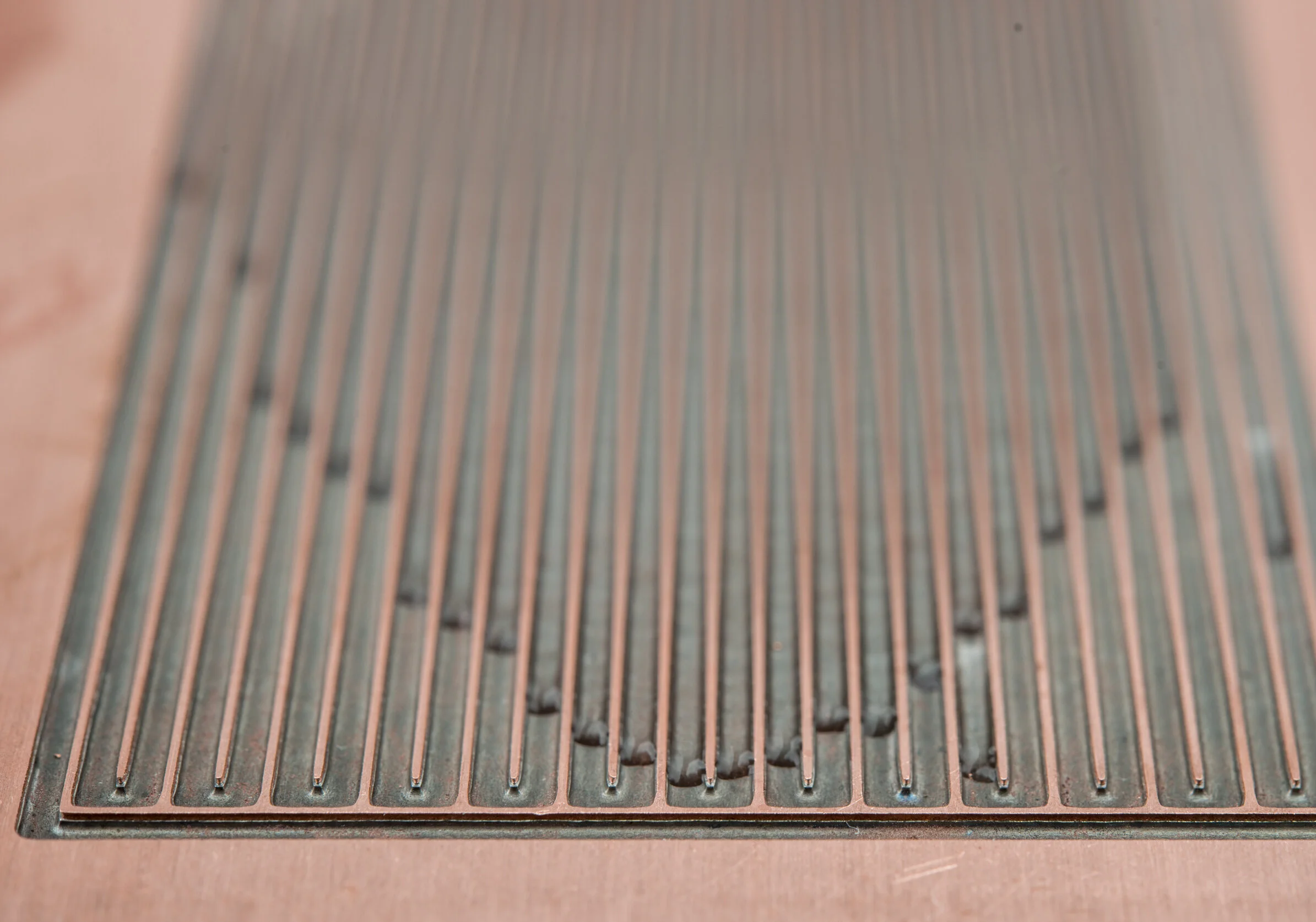 Photograph of a real oscillating heat pipe device
